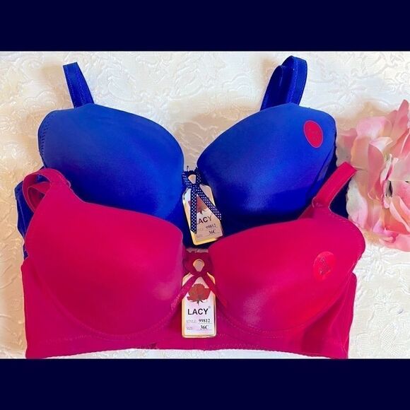 💥Lacy push up sexy bra  Assorted colors 36C - Picture 1 of 14